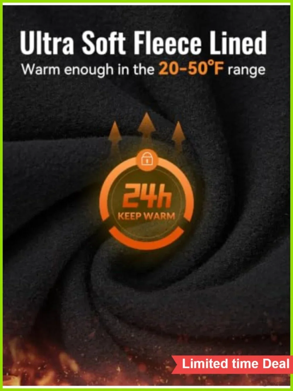 Men's Fleece Thermal Running Tights Winter Leggings with Pockets